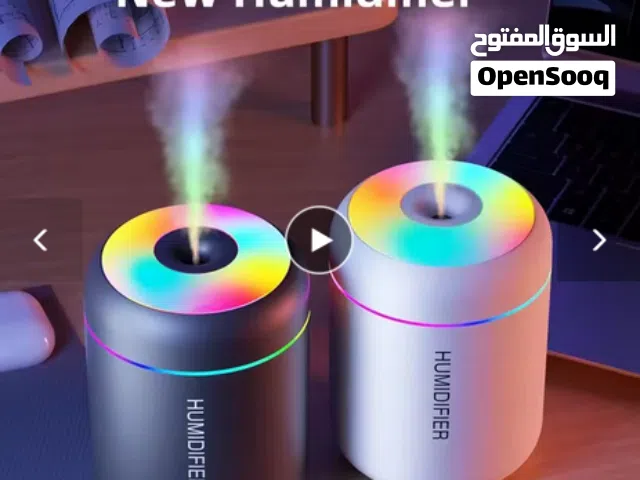 مرطب الهواء الذكي بميزة الضباب الهادئ وإضاءة اللهب الدافئة – سعة 180 مل – تصميم محمول يعمل بالـ USB