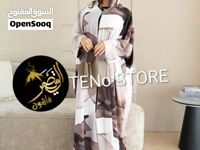 عبايات سعوديه قطعتين خامه كريب اصلي