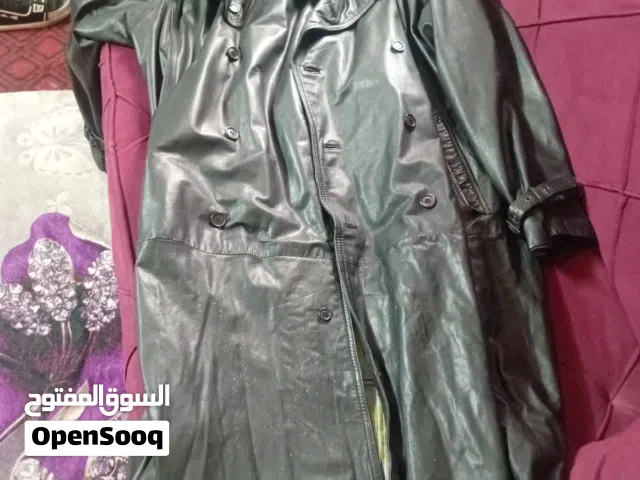 بالطو جلد طبيعي طويل للبيع