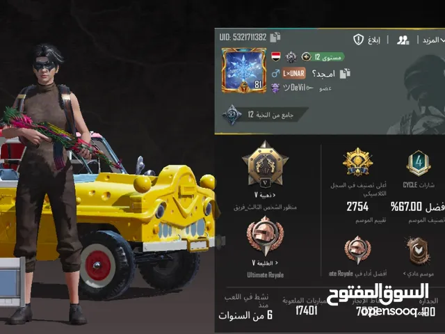 Pubg Accounts and Characters for Sale in Aden