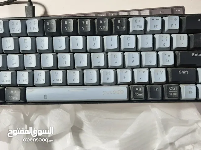 لوحة مفاتيح Porodo اللاسلكية الميكانيكية المريحة 68 مفتاحاً