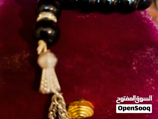 عقيق يماني اسود مسبحه