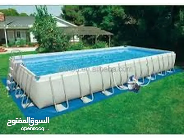 حوض سباحة حجم كبير انتكس مع فلتر