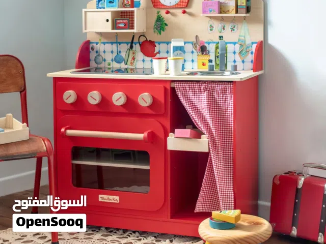 مطبخ اطفال بريطاني خشب طبيعي Toy kitchen moulin roty جديد لكن مشدود