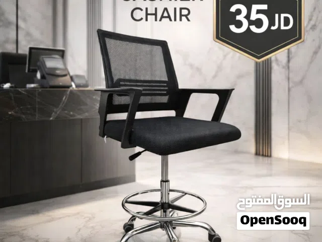 CASHIER CHAIR اختيار عملي وأنيق للكاشير والاستقبال تصميم عصري يضيف لمسة فخامة لأي مكان عمل