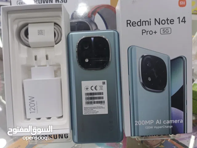 مشغل ايام  بالكرتونة Not 14 pro plas 5G مكفول  متوفر خدمة التوصيل