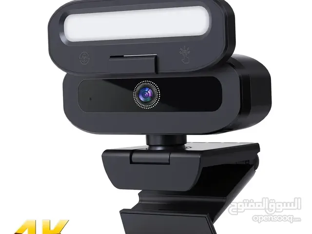 كاميرا ويب EXHQDR B09-4K بدقة تصل الى 4K مع غالق خصوصية تلقائي و ضوء تعبئة مزدوج