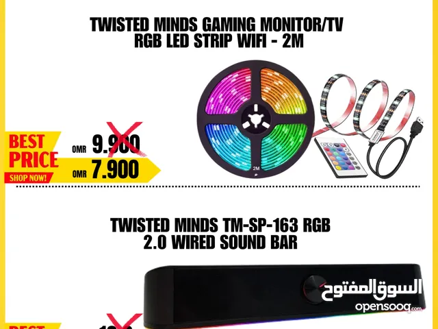 TWISTED MINDS RGB LED STRIP (2M) , TWISTED MINDS TM-SP-163 RGB SOUND BAR