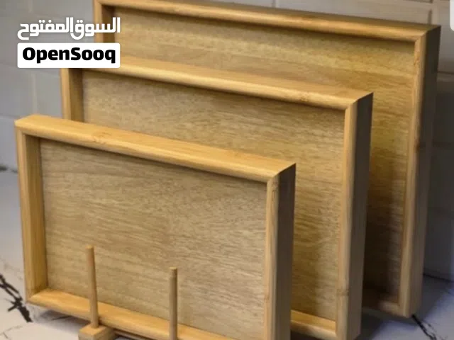 لصباح قهوة أجمل... صينية تقديم خشبية راقية بانتظارك