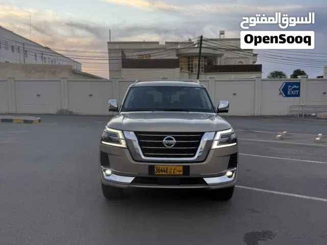 للبيع نيسان باترول بلاتينيوم V6 خليجي وكالة عمان بحالة ممتازة GCC Oman Car Platinum V6 full option