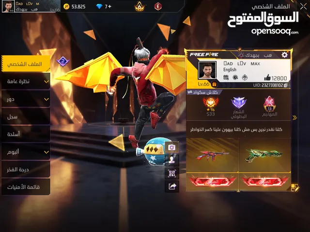 Free Fire Accounts and Characters for Sale in Manama