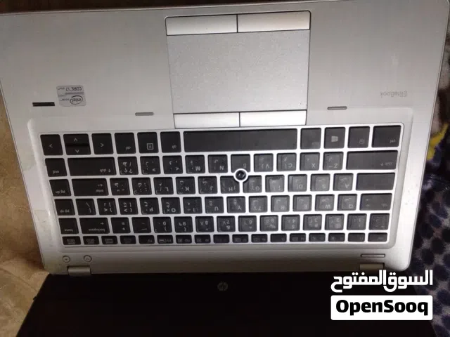 HP EliteBook i7، SSD 250GB، شغال ممتاز على الشاحن، البطارية غير موجودة، نظيف وجاهز للاستخدام.