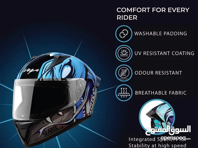 Vega GAME CHANGER (BLUE) helmet New
خوذة جديدة متغيرة اللون