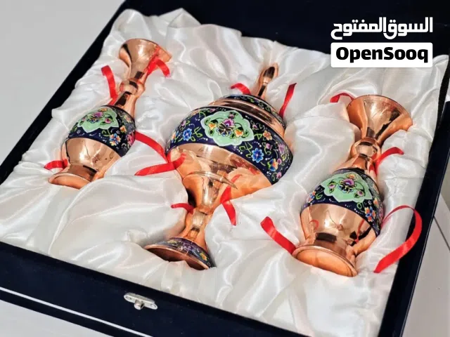 تحف نحاسية إيرانية مطلية بالمينا – صناعة يدوية فاخرة