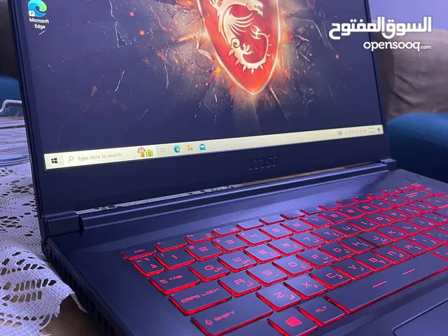 لابتوب msi مخصص العاب وتصاميم للبيع