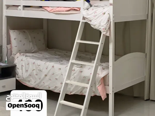 Bunk bed with mattress, side table and dressing table if all 500