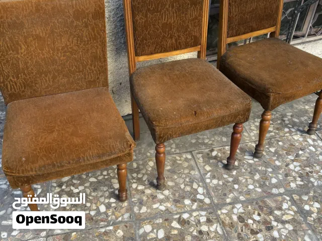 كراسي قماش خشب