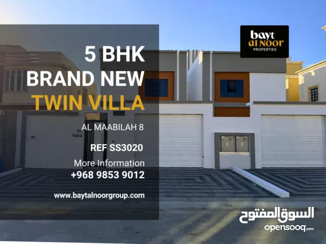 For Sale: Brand New 5-Bedroom Twin Villas in Al Maabilah 8 REF SS3020