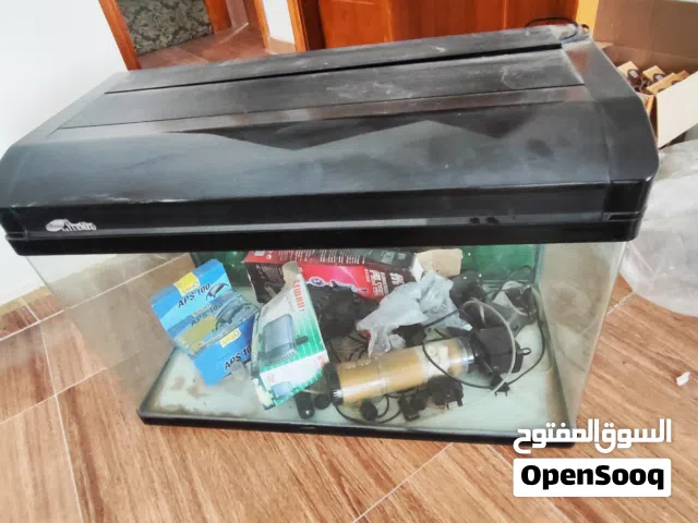 حوض سمك مع ملحقاته نظيف جداا