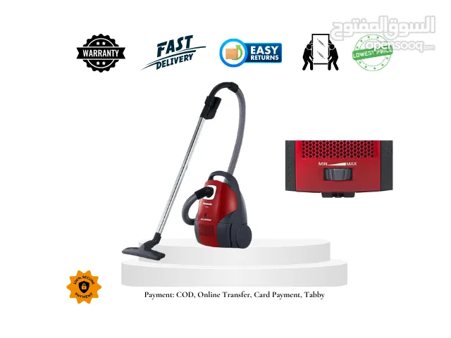 Panasonic Bagged Canister Vacuum Cleaner 4L Big Dust Capacity MC-CG520R