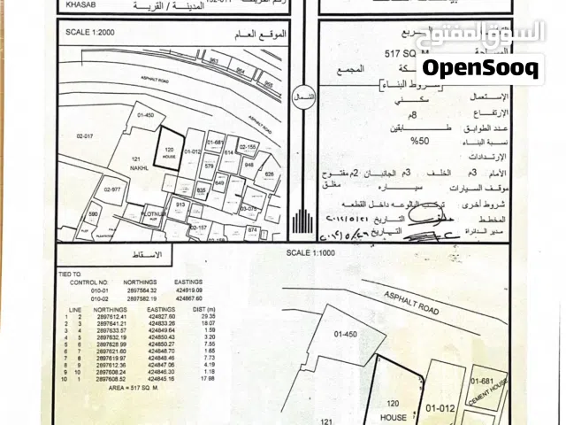 Residential Land for Sale in Musandam Khasab