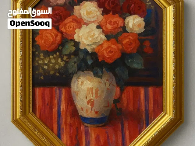 لوحة عالمية مرسومة رسم بارز زيتية