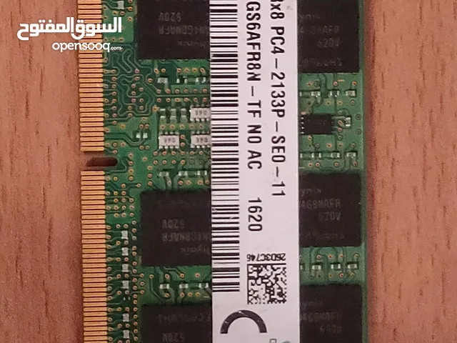 رامات لابتوب 8 قيقا  DDR 4 فقط ب 125 دينار !!.. 2133 + 2400 + 2666