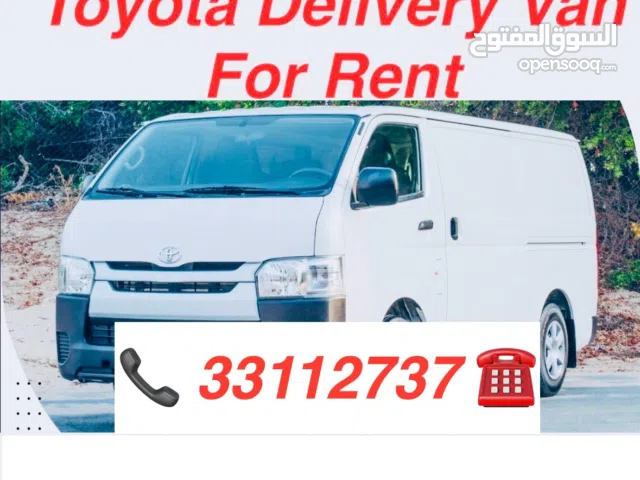 Toyota Bus Cargo Van For Rent باص للإيجار