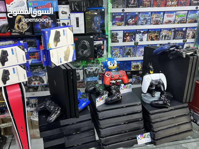 اجهزة بلاستيشن بحالة الوكالة كفاله خطيه هديه مع كل جهاز عالم ارجوان للبلاستيشن