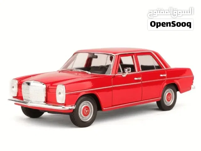 مجسمات مرسيدس 200 عادي حجم 1:24 مطابقة للواقع من شركة WELLY العالمية كمية محدودة جدا للجادين التواصل