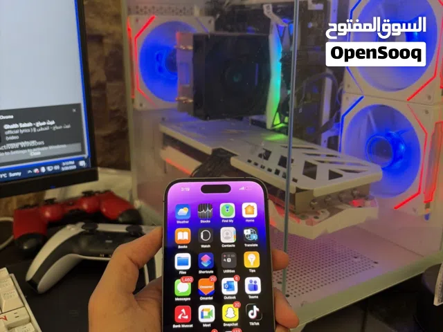 آيفون 14 برو بنفسجي مستعمل بحالة جيدة مع شاحن - سعة 256 جيجابايت