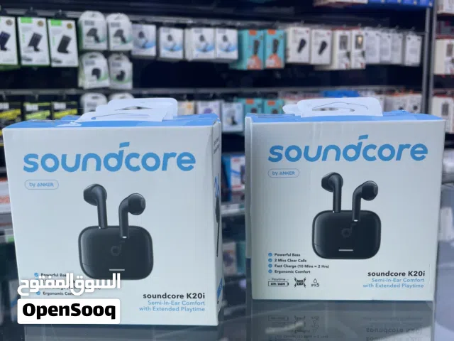 Anker SoundCore K20i من شركة انكر  متوفرة باللون الاسود و ابيض و النهدي العرض حتى نفاذ الكمية ب19