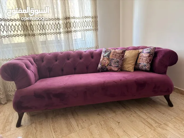 طقم كنب تشسترفيلد فاخر 3+2+1+1 حالة ممتازة للبيع بداعي السفر