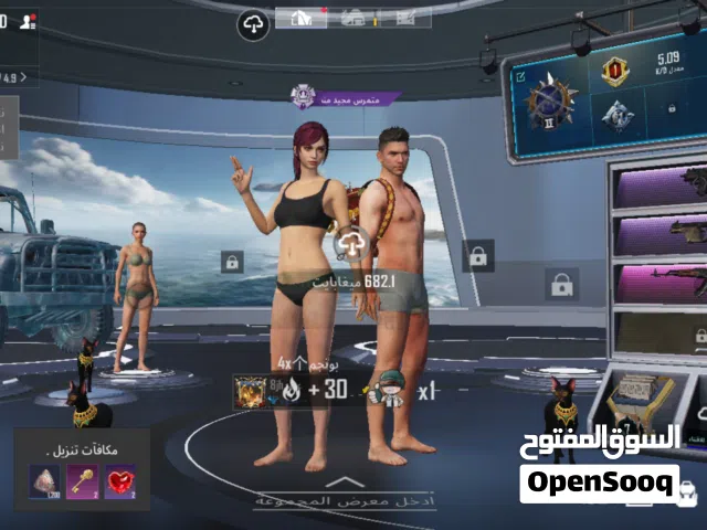 ببجي موبايل حساب قديم ونادر اسكنات نوادر بدلات اكس