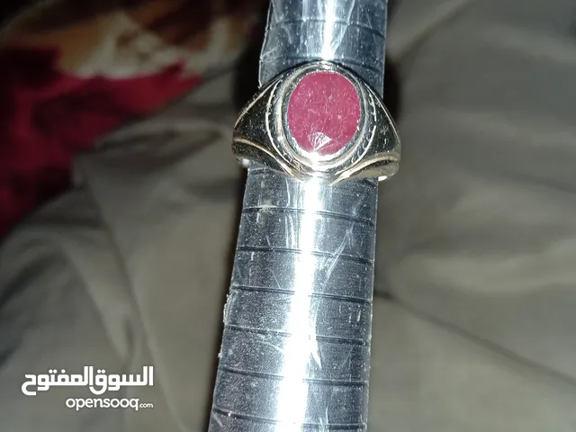 خاتم  فضة نوادر ياقوت اصلي