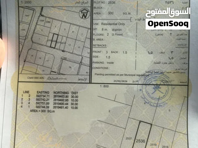 Residential Land for Sale in Al Batinah Barka
