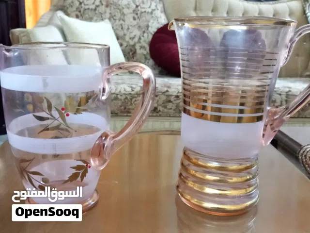 جكات زجاجيةعدد2 جديدة متروكة جيدة المظهر انتيكات مال أيام زمان