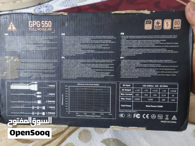 باور سبلاي 550 واط گولد فول مودلر جديد غير مستخدم