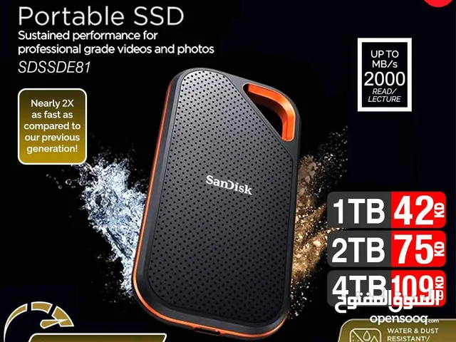 SanDisk E81 Portable SSD BiG Offers.. Speed 2000MB/s