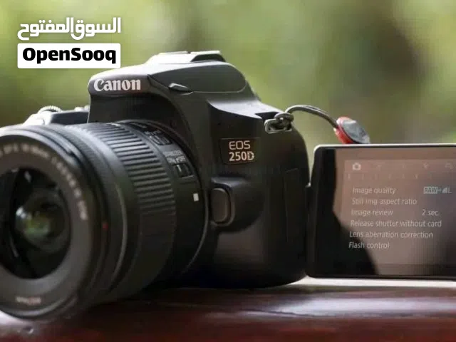 كاميرا canon 250d شبه الجديده تماما