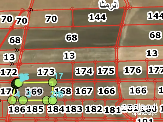 قطع اراضي استثمارية حوض اليرموك الغربي من اراضي الرمثا