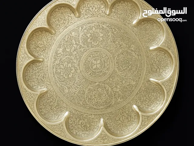 Hand-engraved silver tray