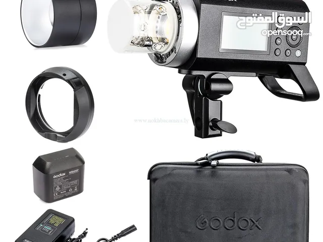 فلاش godox400 ad  مع سوفت بوكس 120mm +تريجر