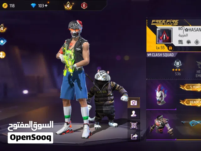 FREE FIRE . Gaming account .game.
