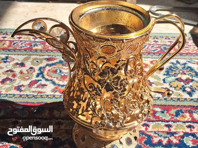 مبخرة على شكل دلة مطعمة بكرستال صناعة صينية