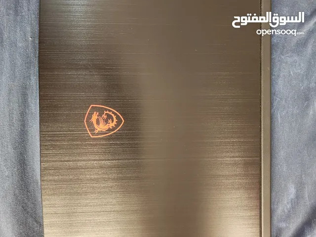 جدا نضيف وبحاله ممتازه MSI GF63 thin مع هديه ماوس ريد دراجون فخم