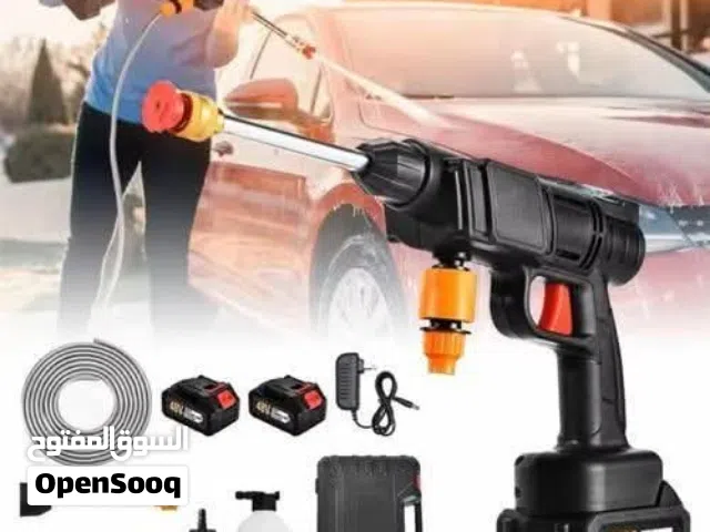 مضخة غسيل مسدس  شحن  /2 بطارية  متعدد الاستخدامات : للسيارة /نظافة الارضيات /غسيل المكيفات  رش المبي