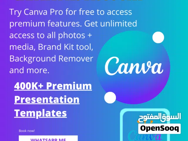 Canva pro account premium template