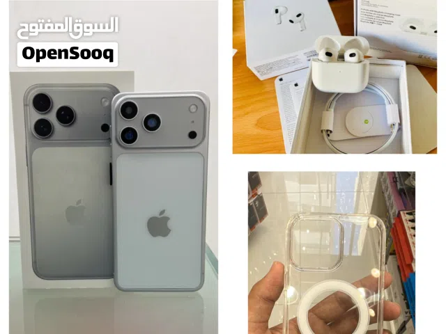 3 in 1 deal,USA version iPhone 17 pro max with cover&Watch box.High Quality.free delivery All Saudia