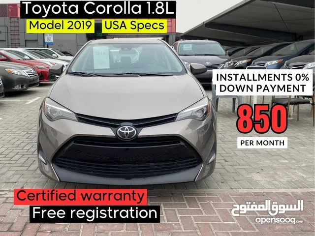 Toyota Corolla LE 1.8CC 2019